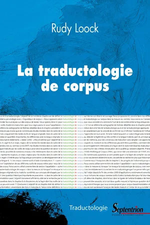 La traductologie de corpus