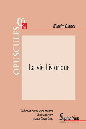 La vie historique