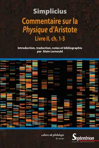 Commentaire sur la Physique d'Aristote. Livre II, ch. 1-3_cover