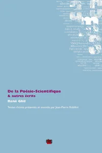 De la Poésie-Scientifique & autres écrits_cover