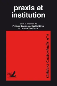 Praxis et institution_cover