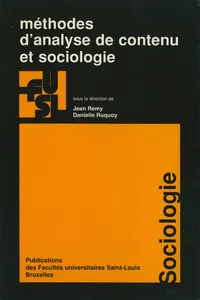 Méthodes d'analyse de contenu et sociologie_cover