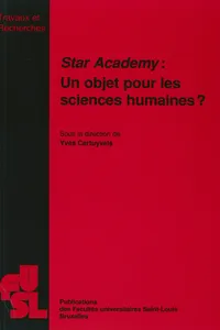 Star Academy : Un objet pour les sciences humaines ?_cover