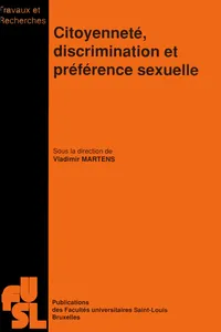 Citoyenneté, discrimination et préférence sexuelle_cover