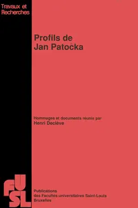 Profils de Jan Patočka_cover