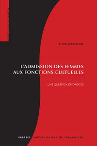 L'admission des femmes aux fonctions cultuelles_cover