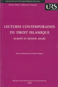 Lectures contemporaines du droit islamique_cover