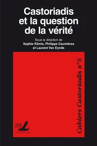 Castoriadis et la question de la vérité_cover