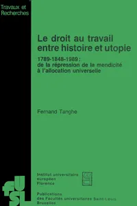 Le droit au travail entre histoire et utopie_cover