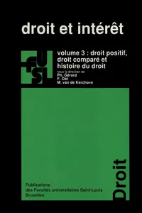 Droit et intérêt - vol. 3_cover