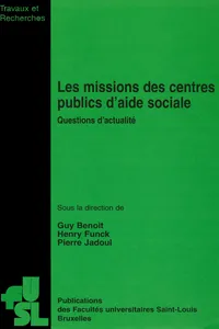 Les missions des centres publics d'aide sociale_cover