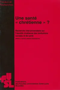 Une santé « chrétienne » ?_cover