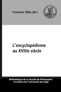 L'encyclopédisme au XVIIIe siècle_cover