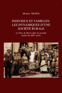 Individus et familles : les dynamiques d'une société rurale_cover