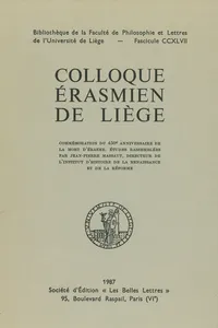 Colloque érasmien de Liège_cover