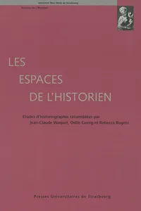 Les espaces de l'historien_cover