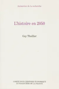 L'histoire en 2050_cover