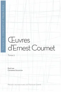 Œuvres d'Ernest Coumet_cover