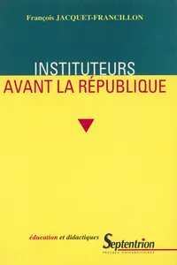 Instituteurs avant la République_cover