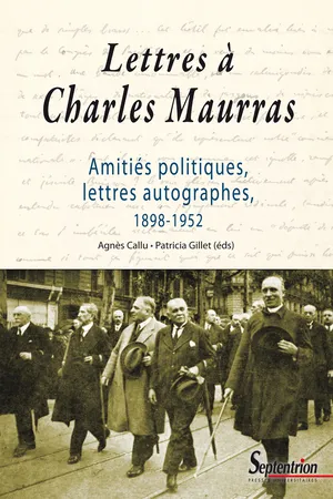 Lettres à Charles Maurras