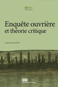 Enquête ouvrière et théorie critique_cover