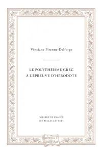 Le polythéisme grec à l'épreuve d'Hérodote_cover