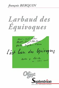 Larbaud des équivoques_cover