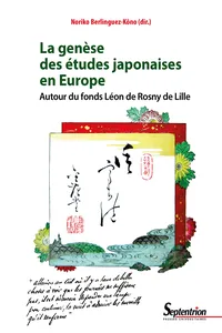 La genèse des études japonaises en Europe_cover