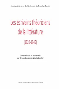 Les écrivains théoriciens de la littérature_cover