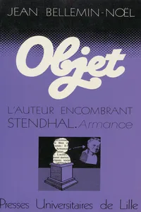 L'auteur encombrant : Stendhal - Armance_cover