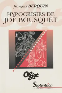 Hypocrisies de Joë Bousquet_cover