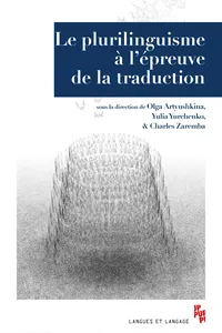 Le plurilinguisme à l'épreuve de la traduction_cover