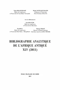 Bibliographie analytique de l'Afrique antique XL_cover