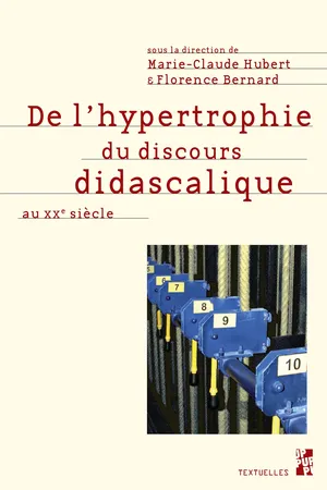 De l'hypertrophie du discours didascalique au XXe siècle