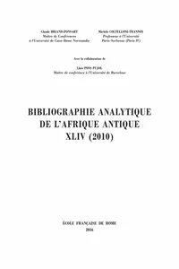 Bibliographie analytique de l'Afrique antique XLI_cover