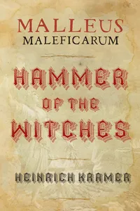 Malleus Maleficarum: Hammer of the Witches_cover