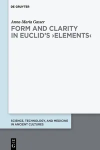 Form and Clarity in Euclid's ›Elements‹_cover