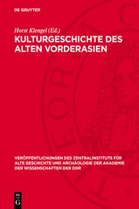 Kulturgeschichte des alten Vorderasien_cover