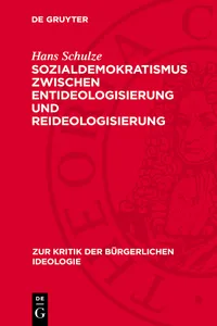 Sozialdemokratismus zwischen Entideologisierung und Reideologisierung_cover