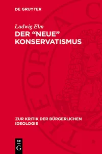 Der "neue" Konservatismus_cover