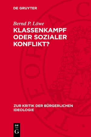 Klassenkampf oder sozialer Konflikt?