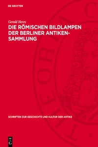 Die römischen Bildlampen der Berliner Antiken-Sammlung_cover