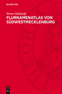 Flurnamenatlas von Südwestmecklenburg_cover