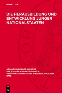 Die Herausbildung und Entwicklung junger Nationalstaaten_cover