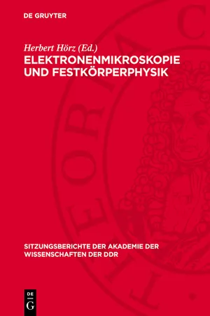 Elektronenmikroskopie und Festkörperphysik