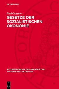 Gesetze der sozialistischen Ökonomie_cover