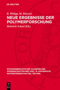 Neue Ergebnisse der Polymerforschung_cover