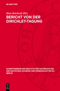 Bericht von der Dirichlet-Tagung_cover