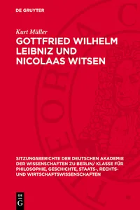 Gottfried Wilhelm Leibniz und Nicolaas Witsen_cover