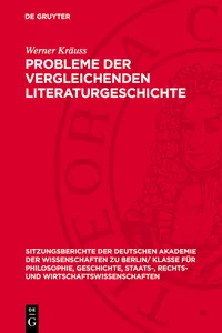 Probleme der vergleichenden Literaturgeschichte_cover